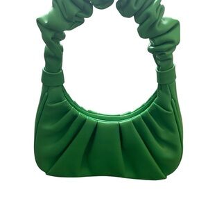 JW PEI Gabby  Kelly Green Ruched bag